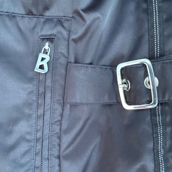 Vintage Bogner Black Satin Women's jacket Sz. 12 US - Picture 10 of 11